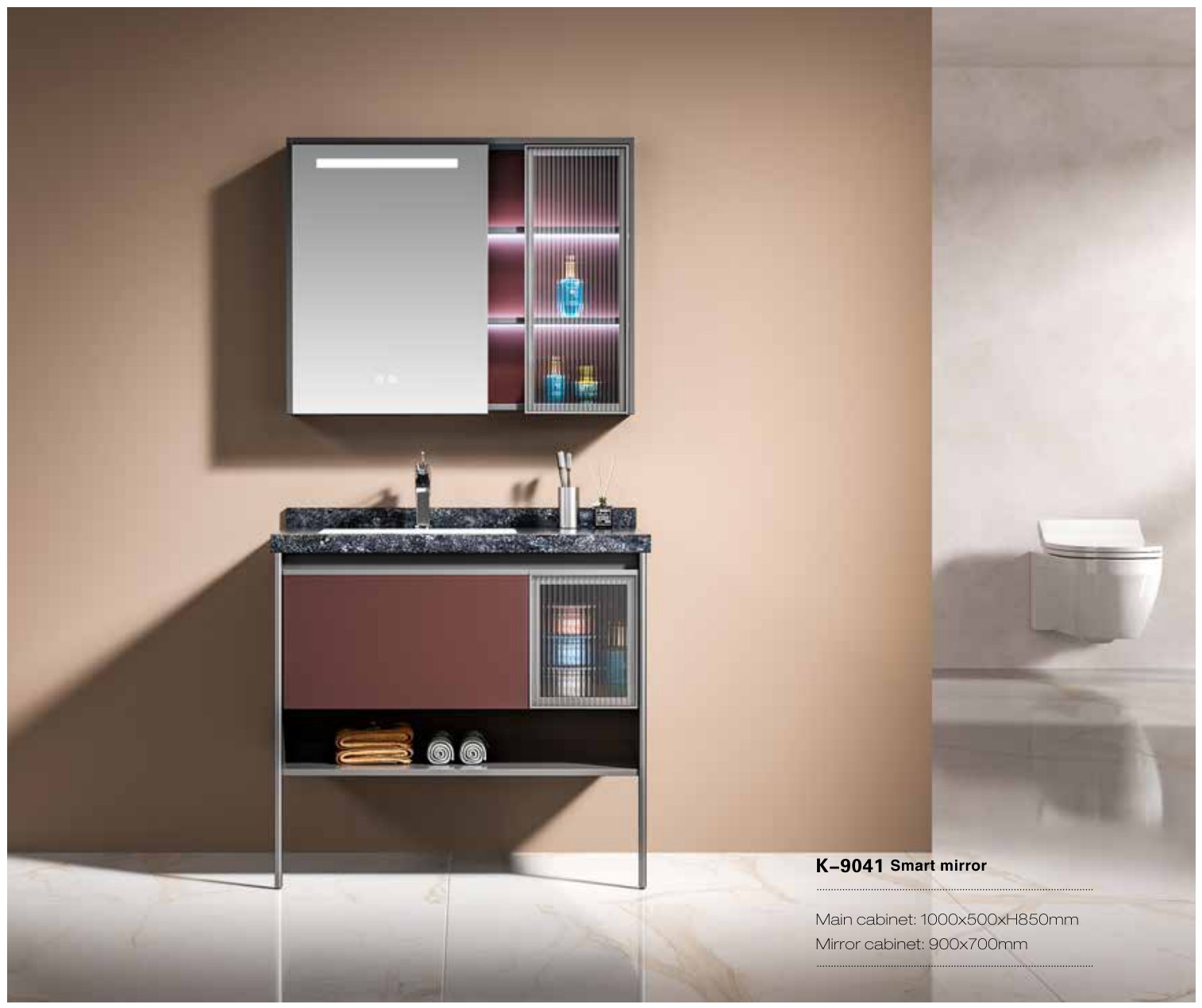 K-9041 Vanity with Smart Mirror